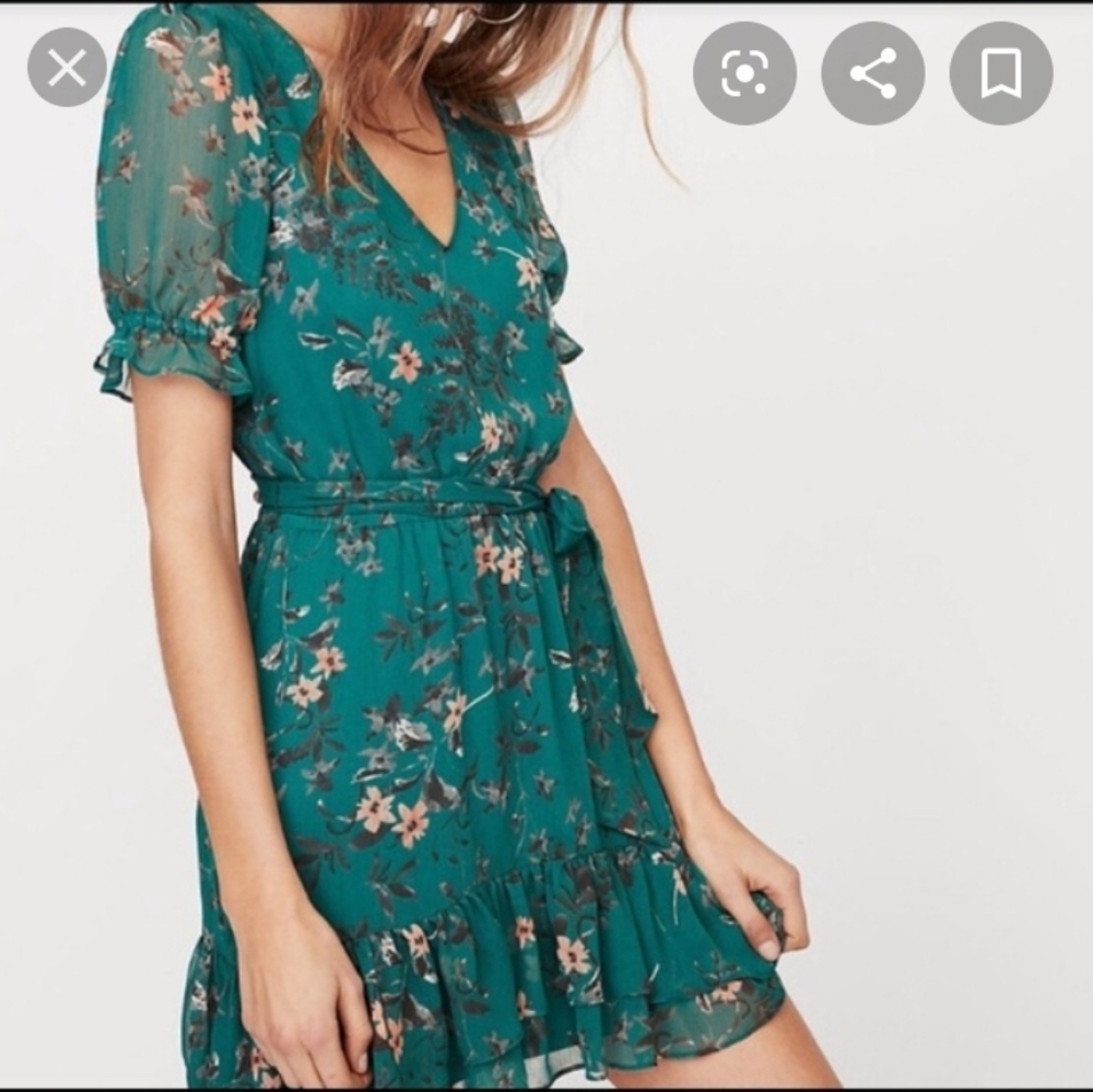 NWOT NAVY Express floral mini dress XS